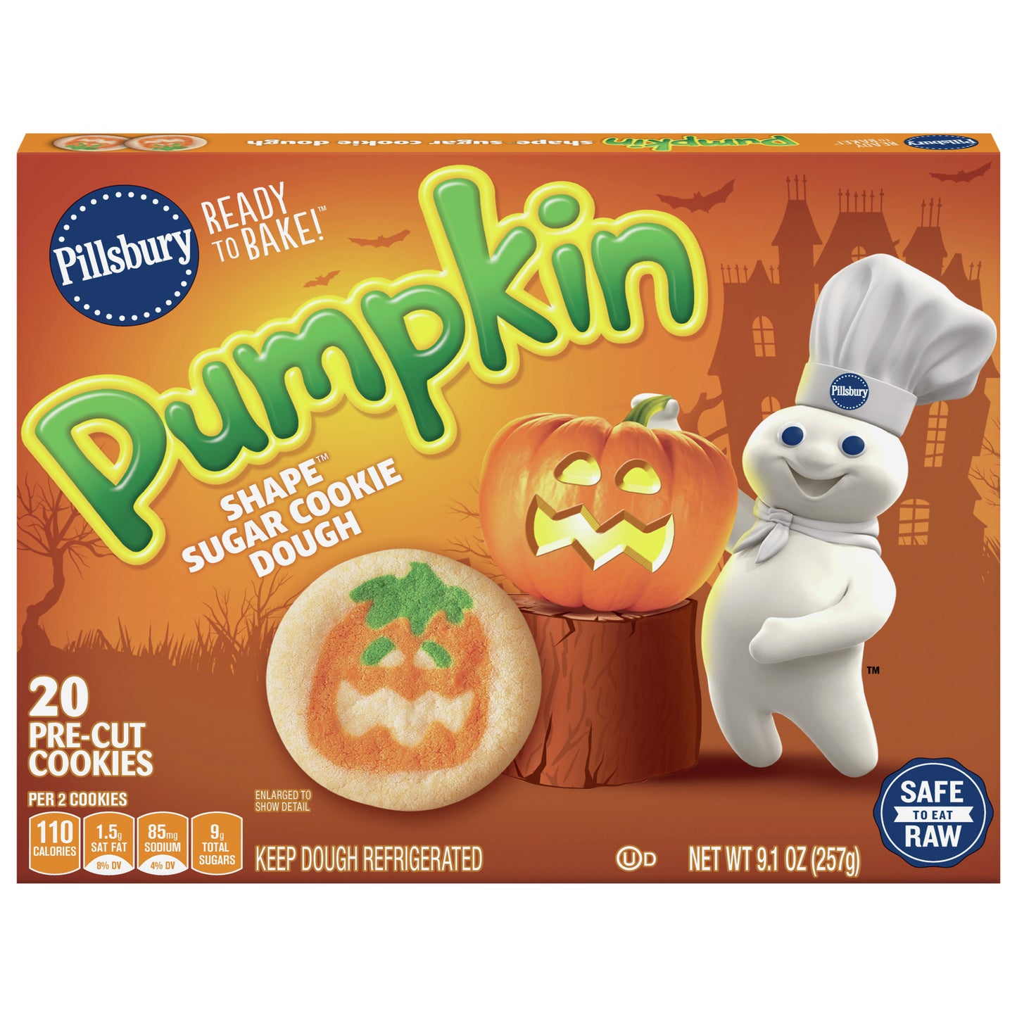 Pillsbury™ Shape™ Pumpkin Sugar Cookies, 20 ct, 9.1 oz