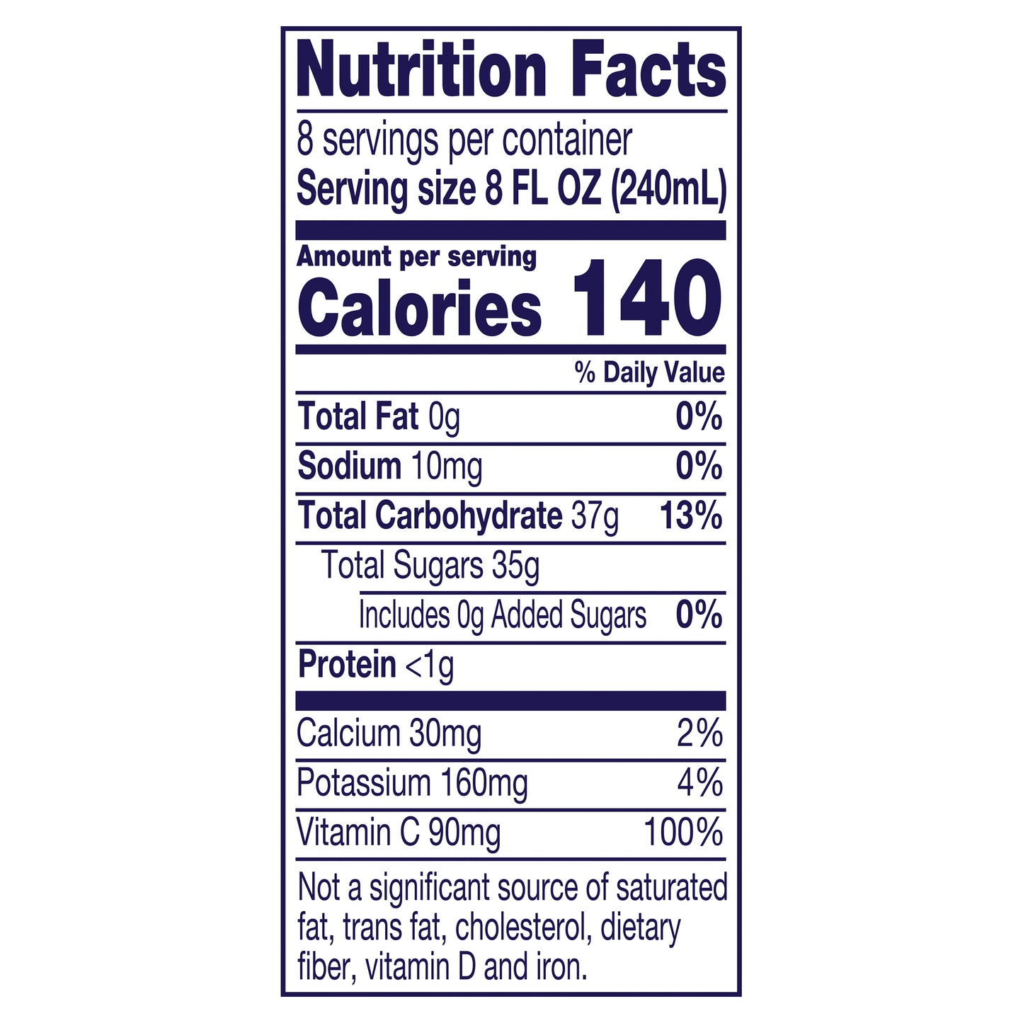 Welch's 100% Grape Juice, Concord Grape, 64 fl Oz Bottle
