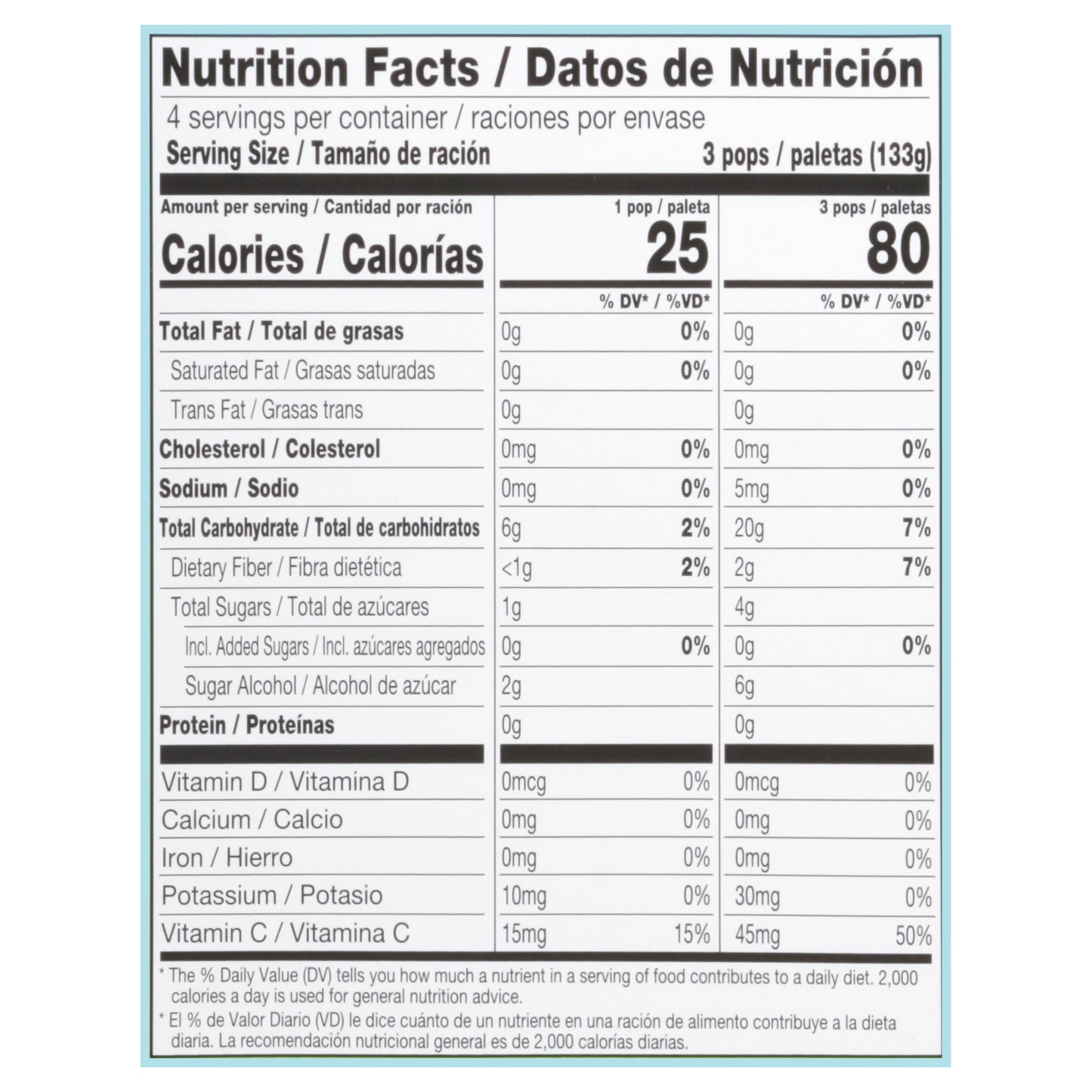 Outshine No Sugar Added Pineapple/Lime/Mango Fruit Ice Bars 12 ea