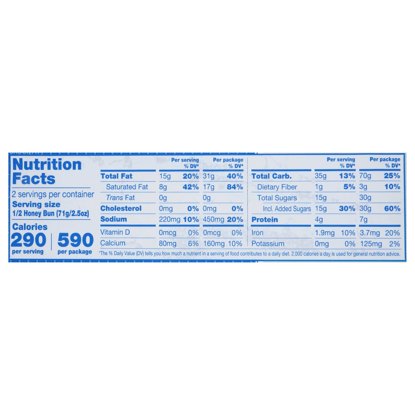 Tastykake Glazed Honey Bun, Individually Wrapped Pastry Snack, 5 oz