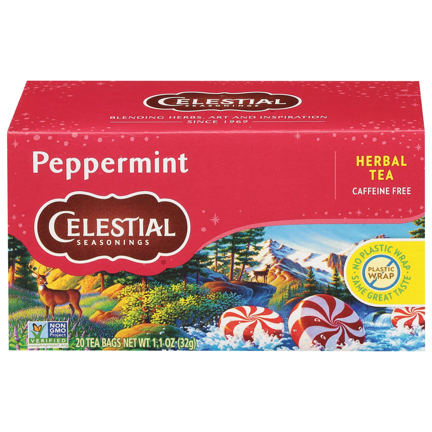 Celestial Seasonings Peppermint Herbal Tea 1.1 oz