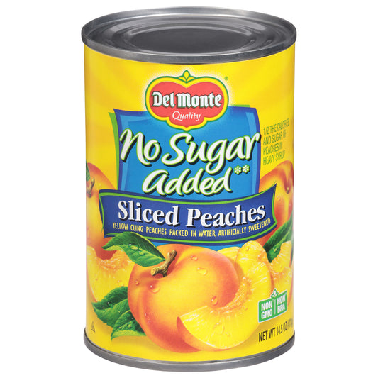 Del Monte No Sugar Added Sliced Peaches 14.5 oz