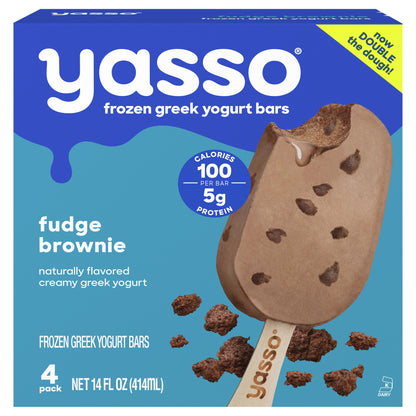 Yasso Yasso Frozen Greek Yogurt Bars Fudge Brownie Bars 4 3.5fl oz bars