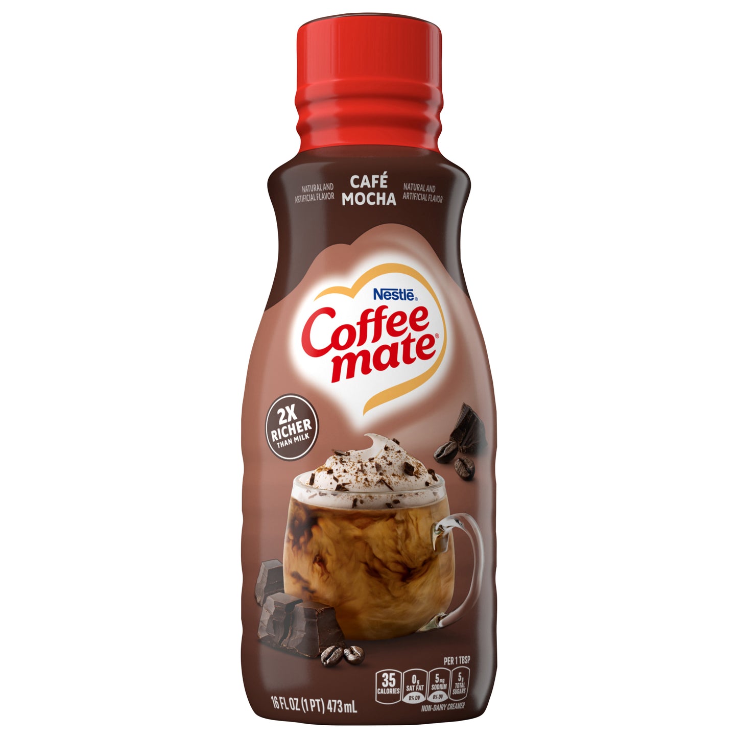 Coffee mate Café Mocha Flavored Coffee Creamer, Non-Dairy, Gluten-Free, 32 Servings