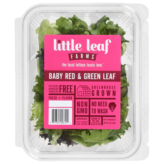 Little Leaf Farms Baby Red & Green Leaf Lettuce 4 oz