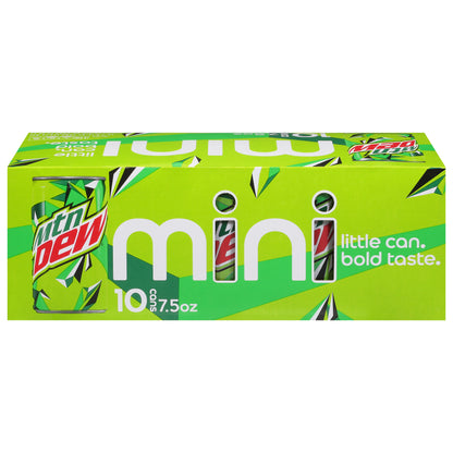 Mtn Dew Soda Mini 10 - 7.5 fl oz Cans