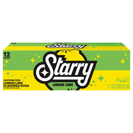 Starry Soda Lemon Lime 12 Fl Oz 12 Count