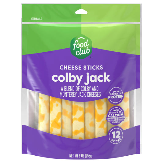 Food Club Colby Jack Cheese Sticks 12 ea