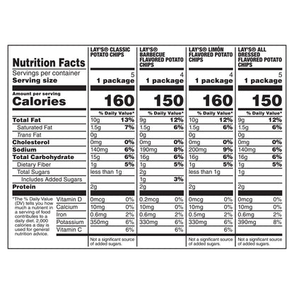 Lay's Potato Chips FIFA Variety Pack Mix 18.0 Oz X 18 Count