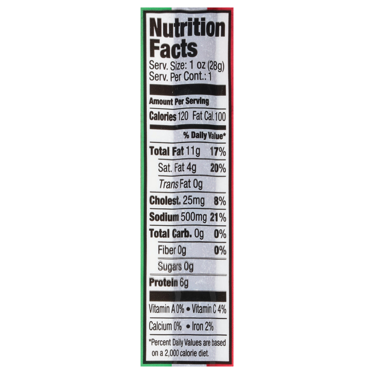 Bridgford Gluten Free! Salami 1 oz