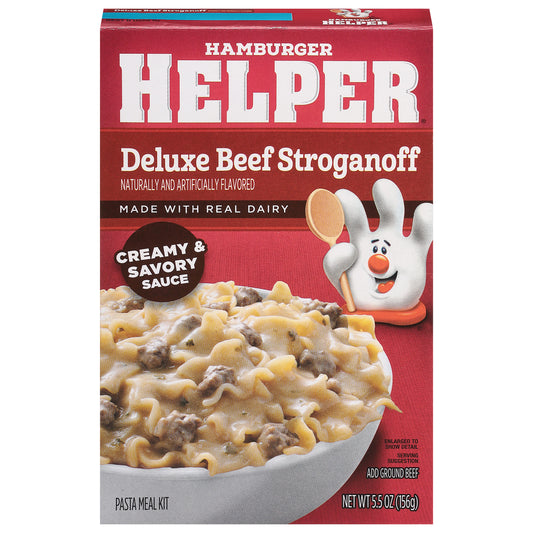Hamburger Helper Deluxe Beef Stroganoff Pasta & Cheese Sauce Mix 5.5 oz