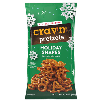 Crav'n Flavor Holiday Shapes Pretzels 14 oz