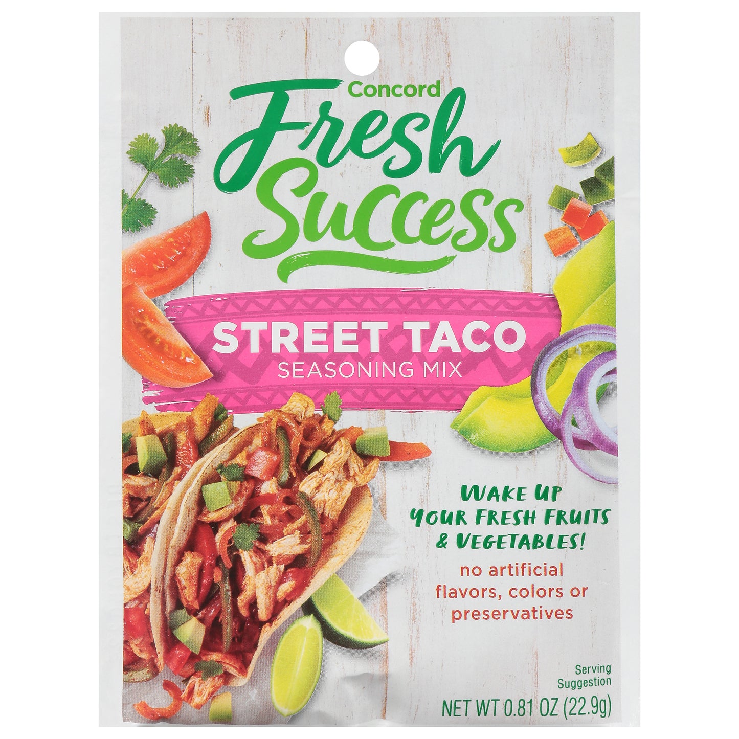 Concord Fresh Success Street Taco Seasoning Mix 0.81 oz