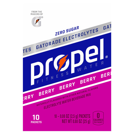 Propel Electrolyte Water Beverage Mix Berry 0.88 Oz 10 Count