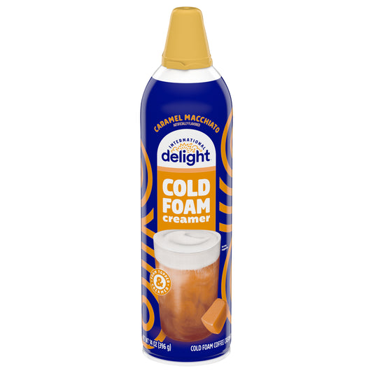 International Delight Cold Foam Coffee Creamer, Caramel Macchiato, 14 OZ Can