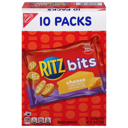 Ritz Bits Cheese Cracker Sandwiches 10 - 1 oz Packs