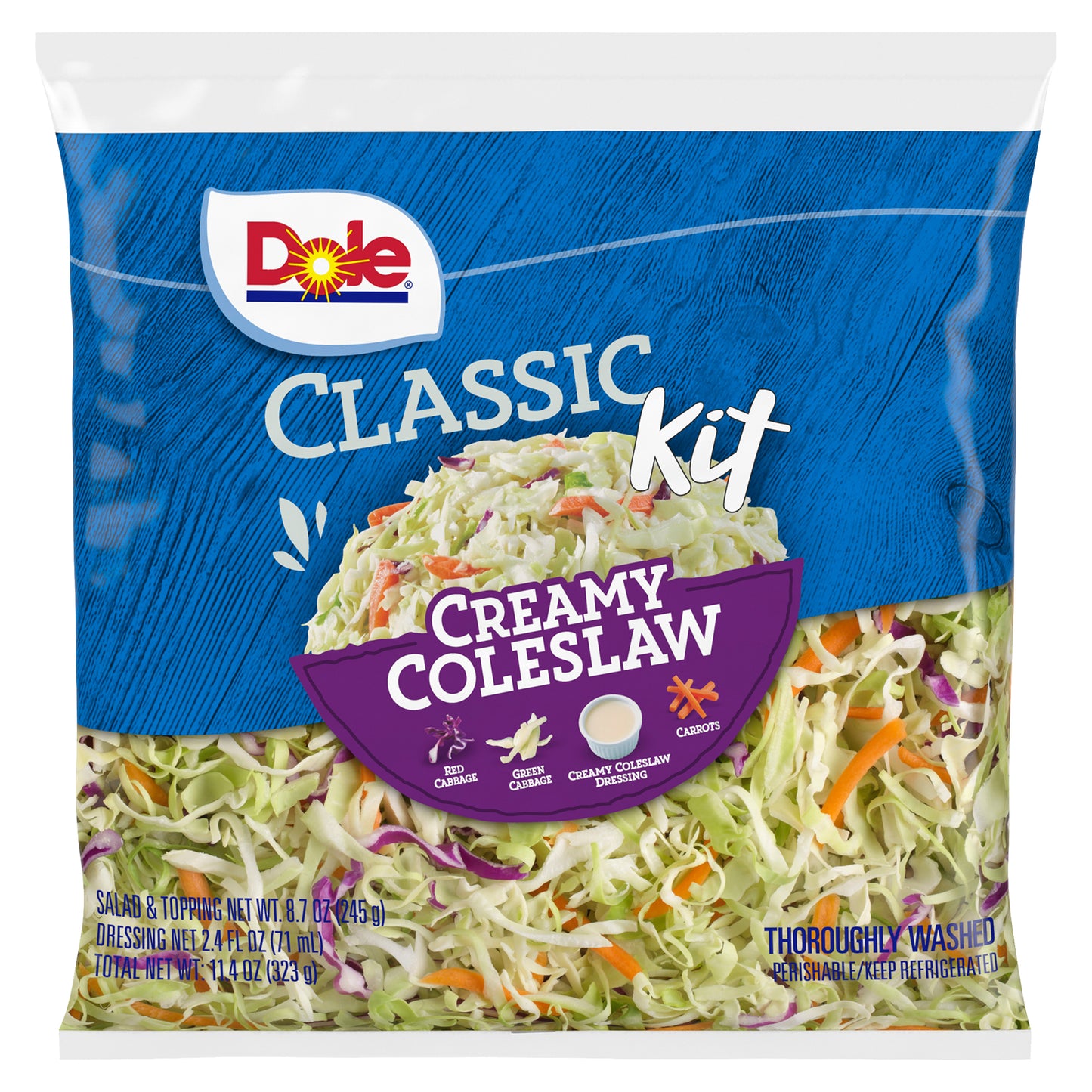 Dole Creamy Coleslaw Classic Kit 11.4 oz – Douglas Food Valu