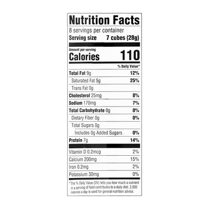 Food Club Cubes Colby Jack Cheese 8 oz