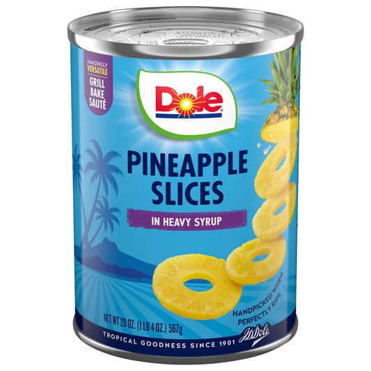 Dole Slices Pineapple in Heavy Syrup 20 oz
