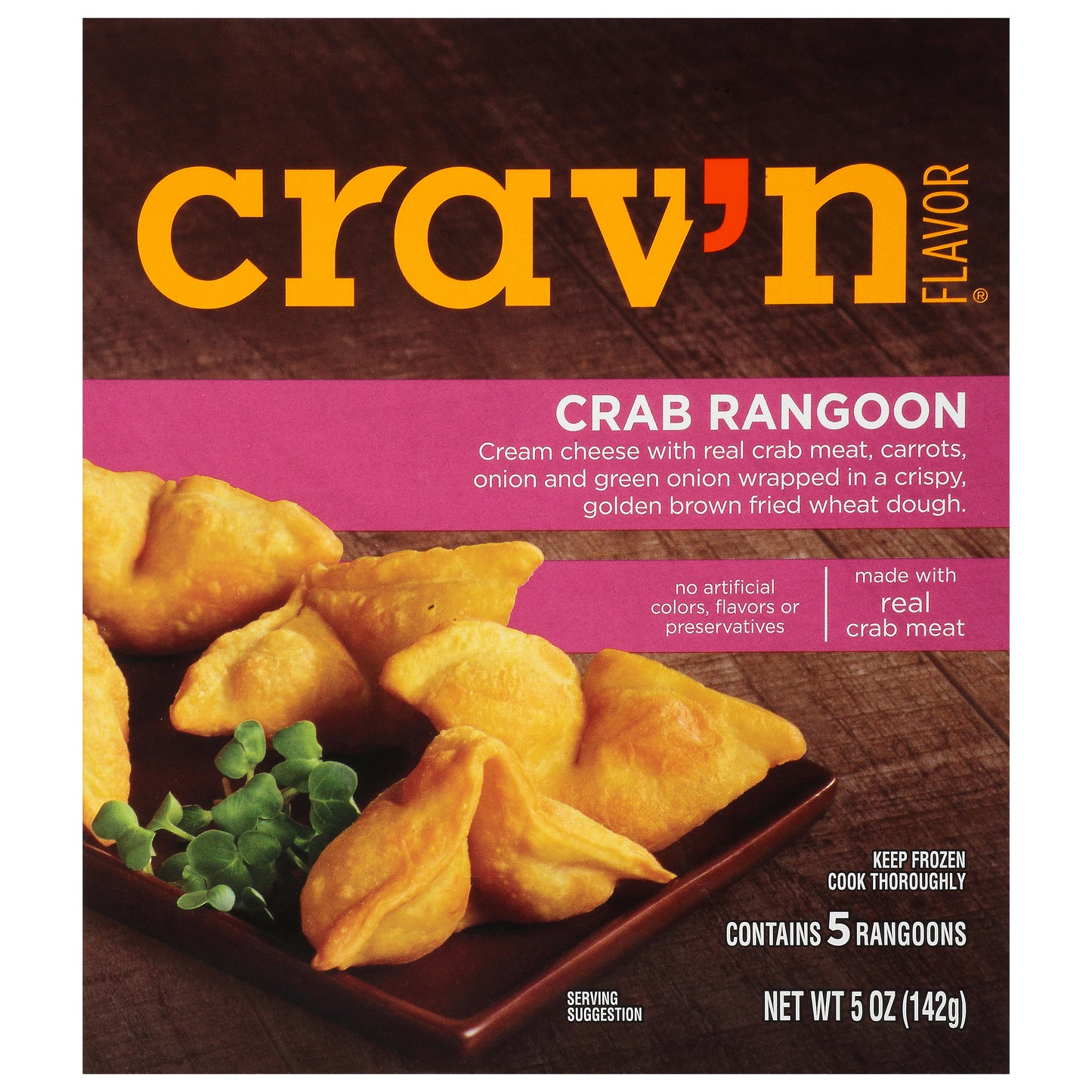 Crav'n Flavor Crab Rangoon 5 ea