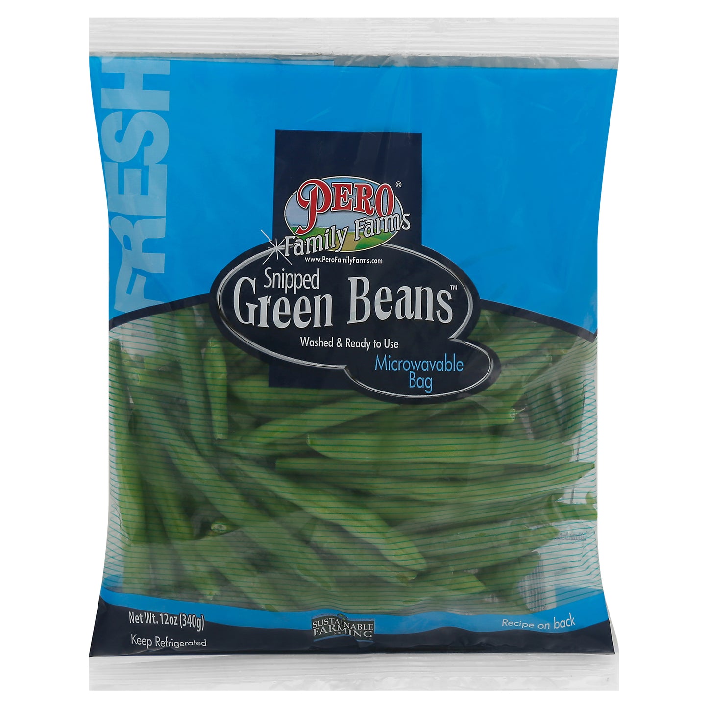 Pero Family Farms Snipped Green Beans 12 oz