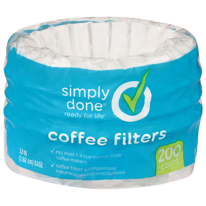 Simply Done Coffee Filters 200 ea