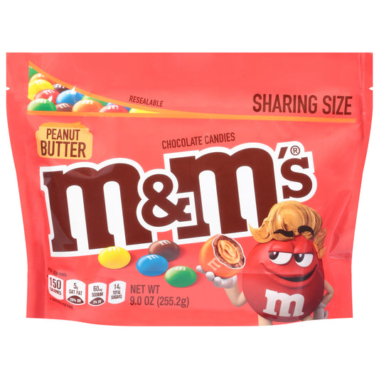 M&M's Peanut Butter Chocolate Candies Sharing Size 9.0 oz