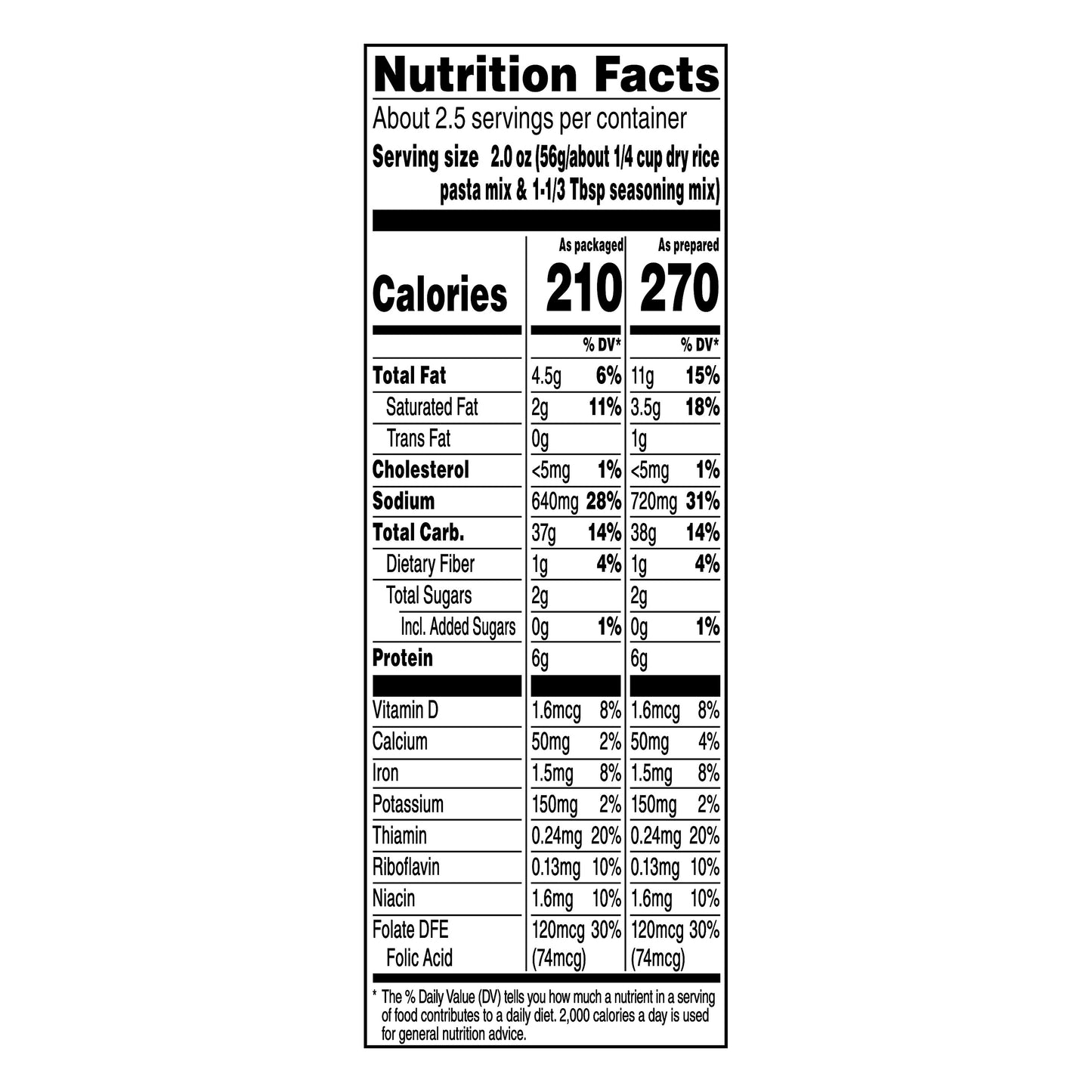 Rice A Roni Creamy Four Cheese Flavor Food Mix 6.4 oz