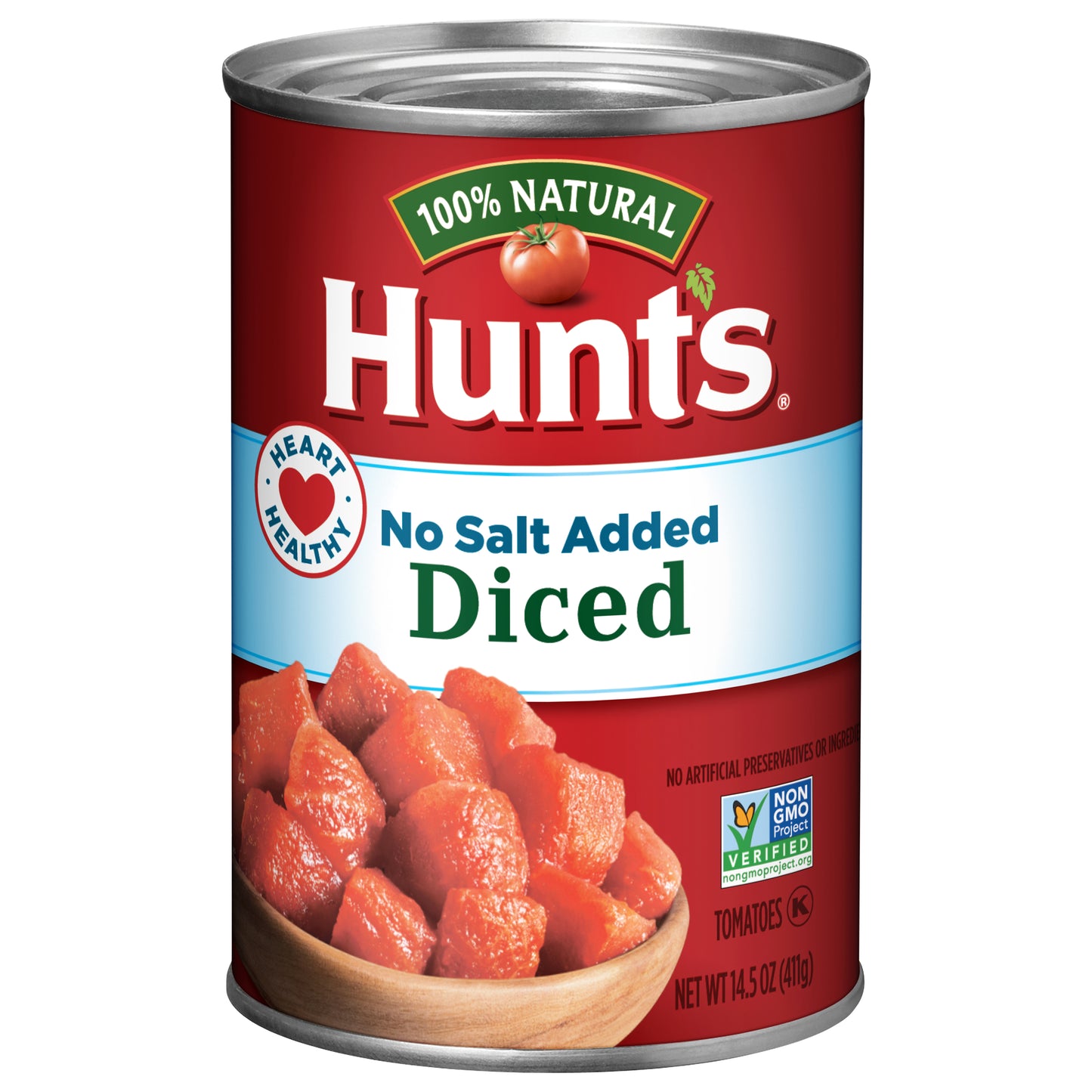 Hunt's Diced Tomatoes No Salt Added, 14.5 oz