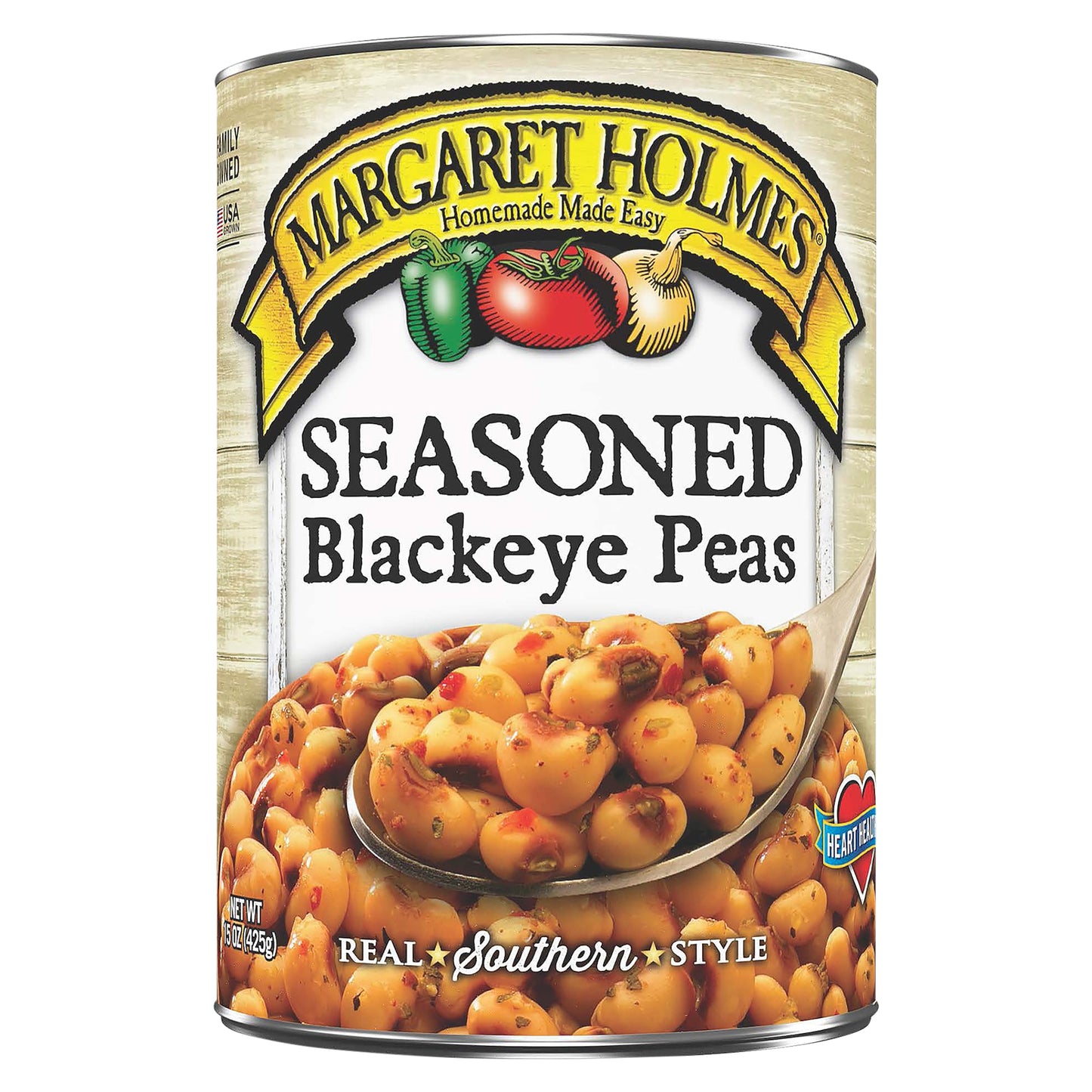 Margaret Holmes Seasoned Blackeye Peas 15 oz
