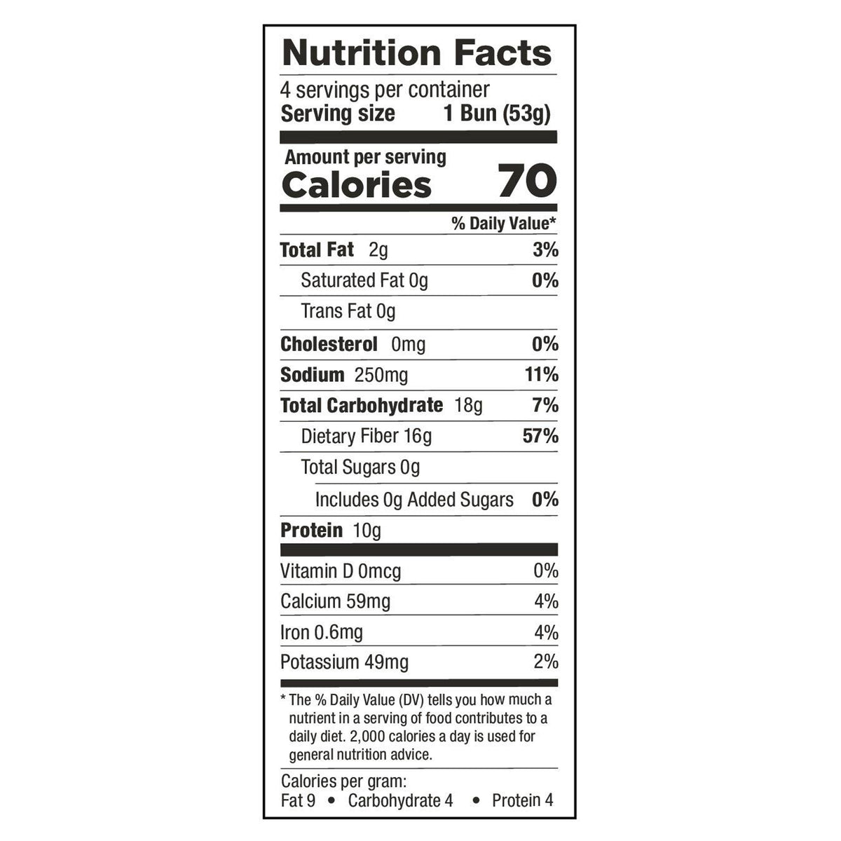 Lewis Bake Shop Better Way White Keto Burger Buns 7.5 oz 4 Count