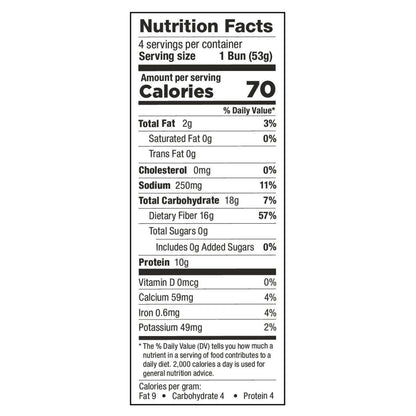 Lewis Bake Shop Better Way White Keto Burger Buns 7.5 oz 4 Count