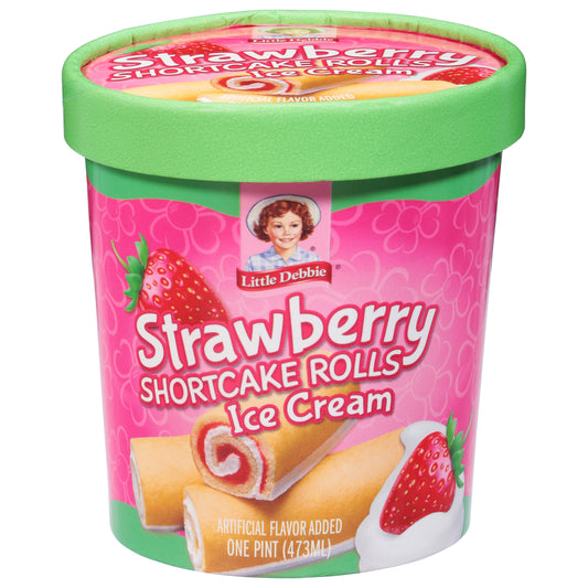 Little Debbie Strawberry Shortcake Rolls Ice Cream 1 pt