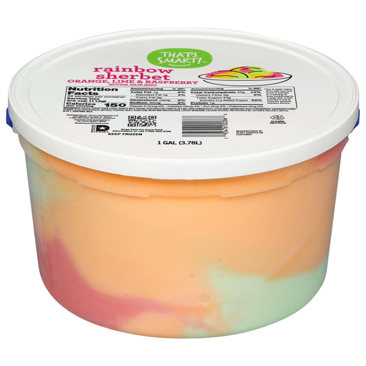 That's Smart! Rainbow Orange, Lime & Raspberry Sherbet 1 gal