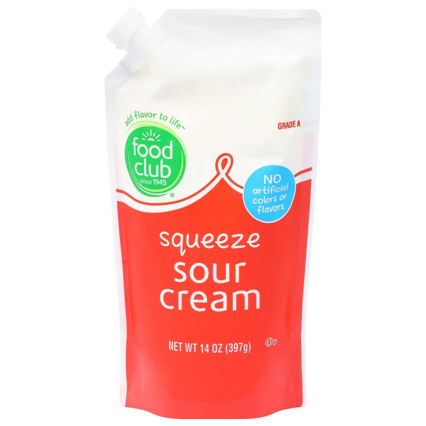 Food Club Squeeze Sour Cream 14 oz