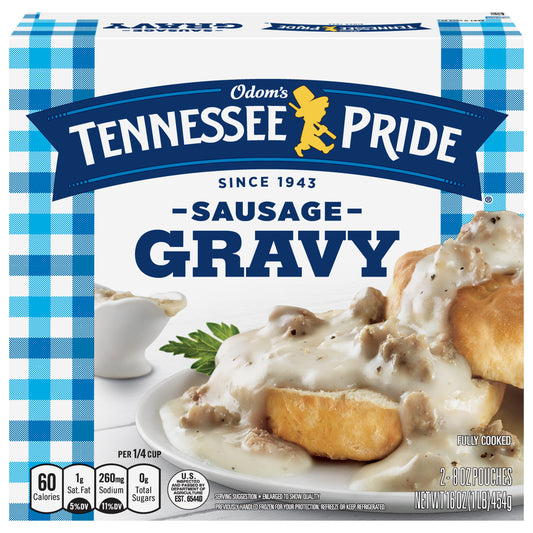 Odom's Tennessee Pride Frozen Sausage Gravy, 16 OZ