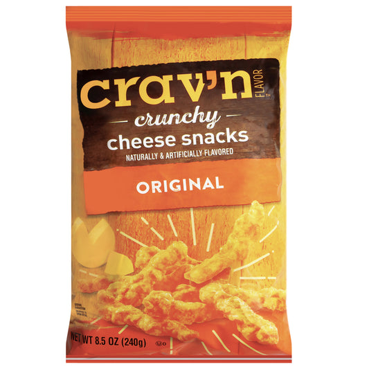 Crav'n Flavor Crunchy Original Cheese Snacks 8.5 oz