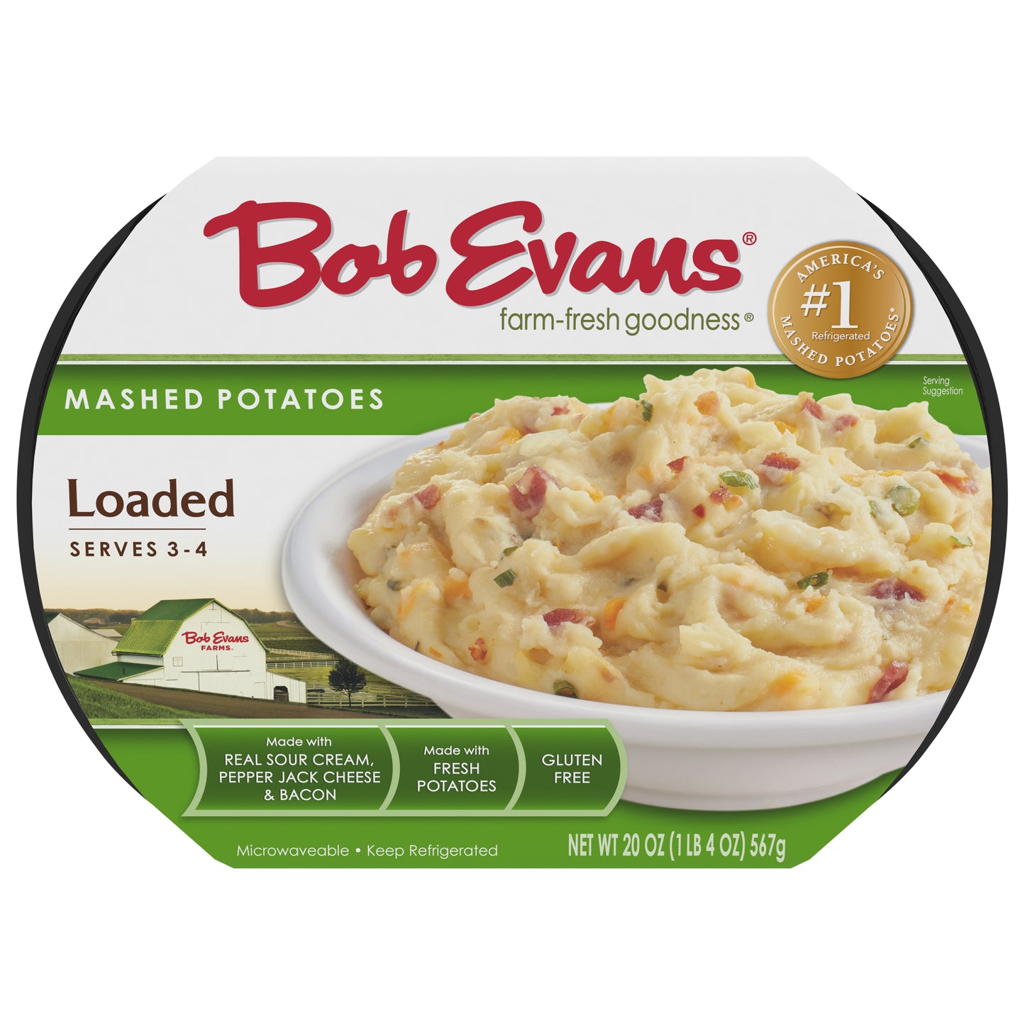 Bob Evans Loaded Mashed Potatoes 20 oz