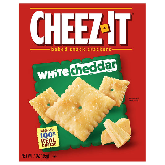 Cheez-It® White Cheddar Cheese Crackers - NET WT 7 0Z (198g)