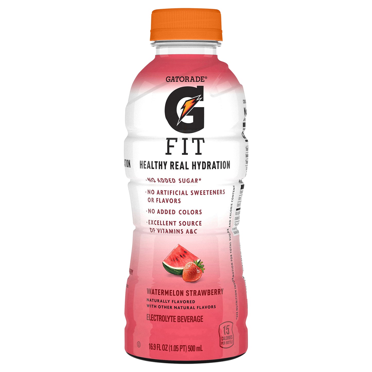 Gatorade Fit Healthy Real Hydration Electrolyte Beverage Watermelon Strawberry 16.9 Fl Oz