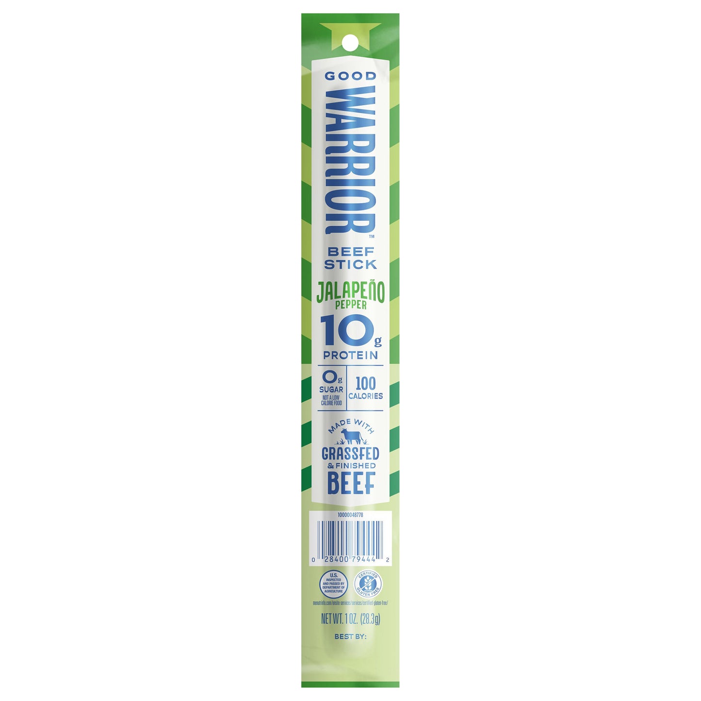 Good Warrior Beef Stick Jalapeno Pepper, 1 Oz