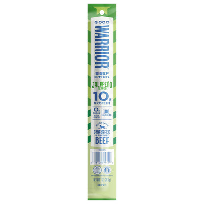 Good Warrior Beef Stick Jalapeno Pepper, 1 Oz