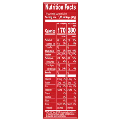 Duncan Hines Perfectly Moist Dark Chocolate Fudge Cake Mix, 15.25 OZ