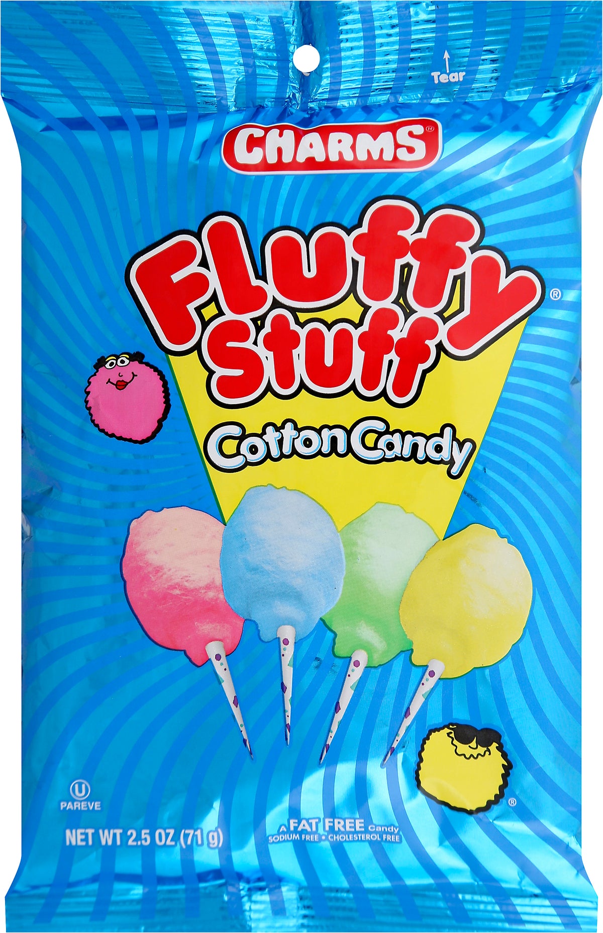 Charms Fluffy Stuff Cotton Candy 2.5 oz
