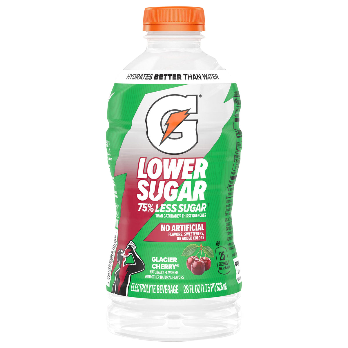 Gatorade Lower Sugar Thirst Quencher Glacier Cherry 28 Fl Oz