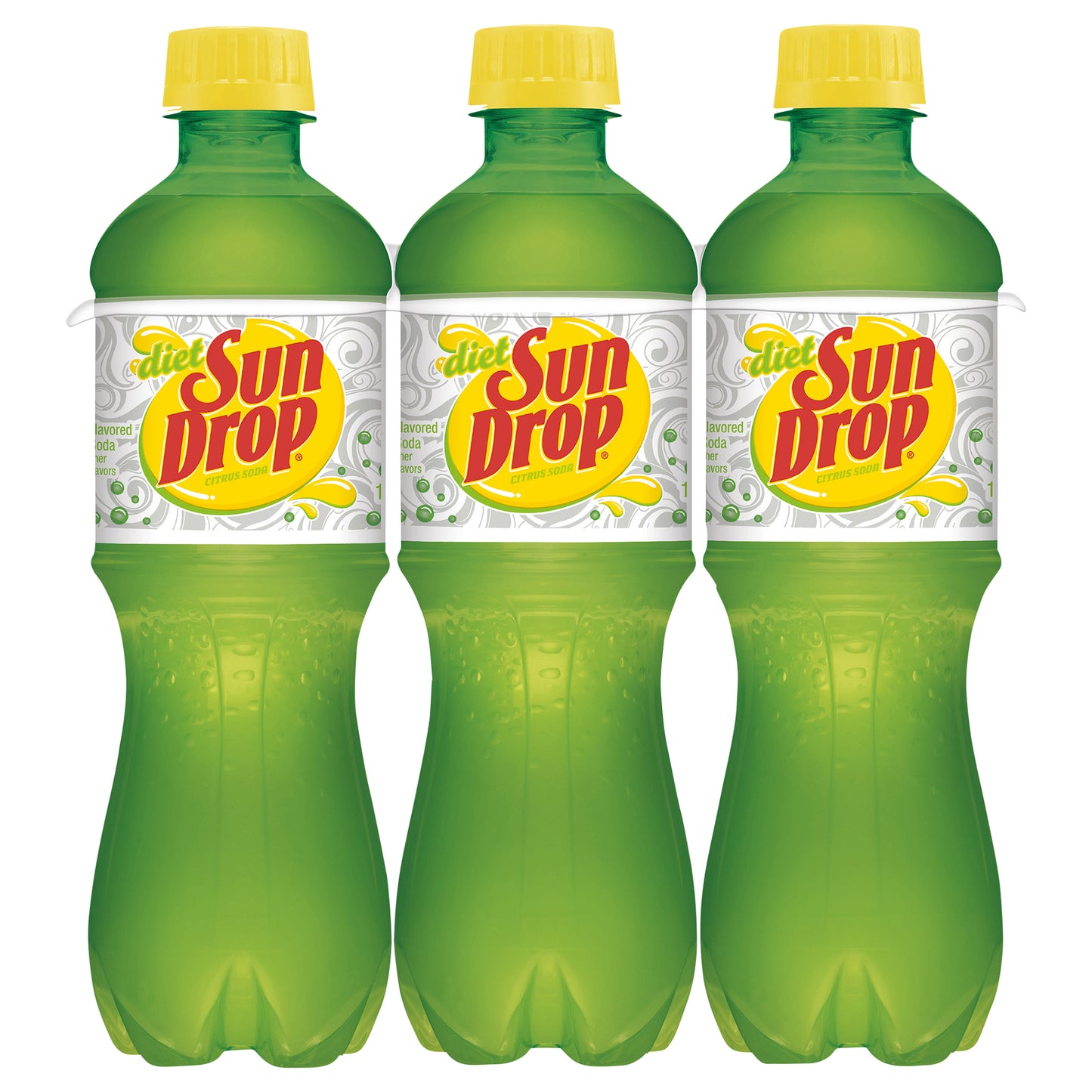 Diet Sun Drop Citrus Soda, .5 L bottles, 6 pack