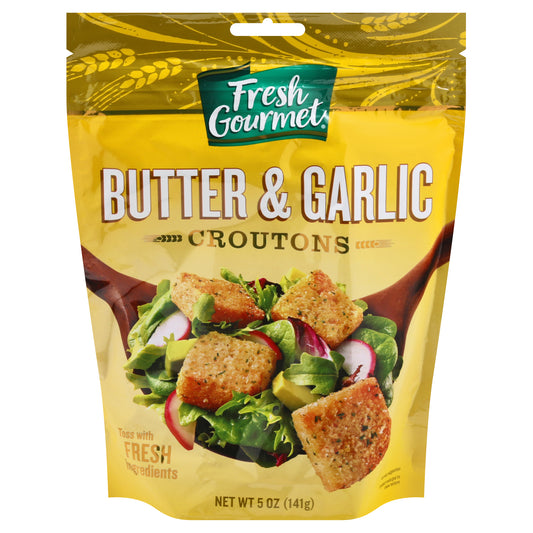 Fresh Gourmet Butter & Garlic Croutons 5 oz