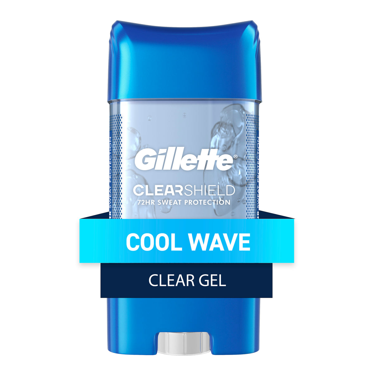 Gillette Antiperspirant and Deodorant for Men, Clear Gel, Cool Wave, 3.8oz