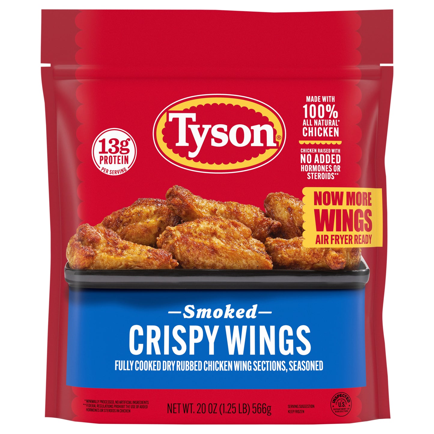 Smoked Crispy Wings, Fully Cooked