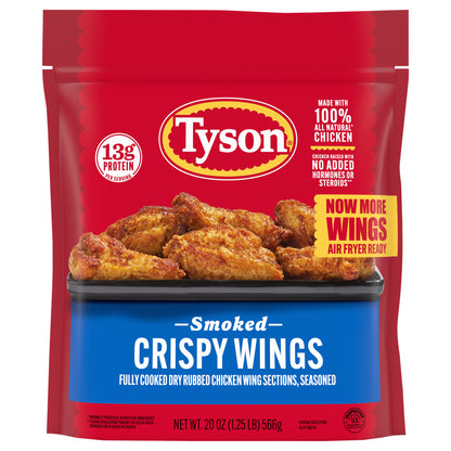Smoked Crispy Wings, Fully Cooked